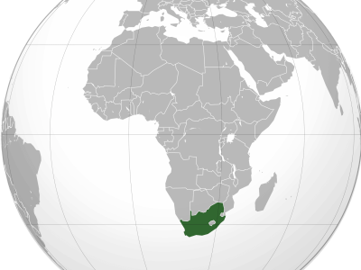 South_Africa_(orthographic_projection).svg Posizione sudafrica nel mappamondo