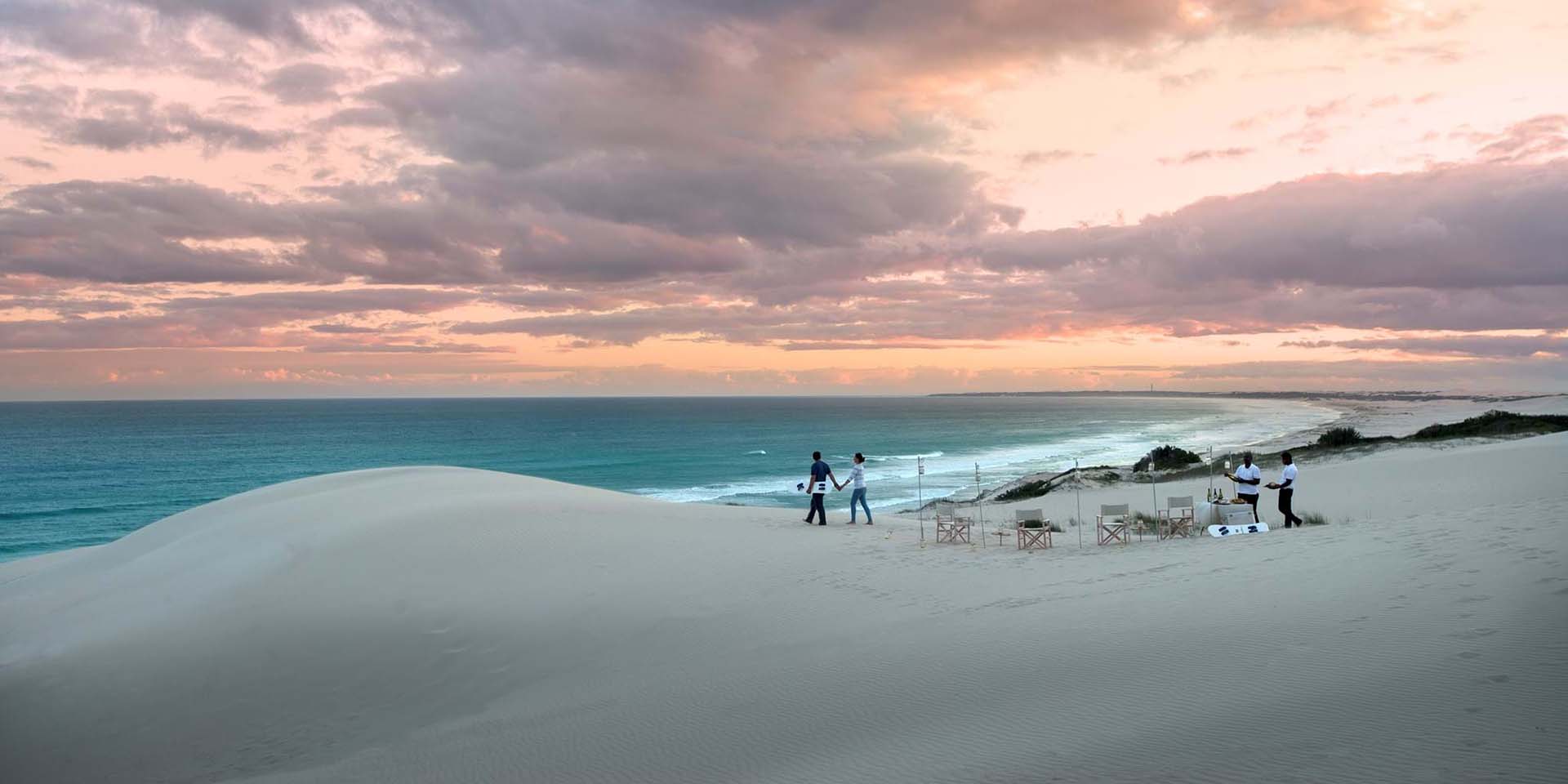 de hoop nature reserve aperitivo al tramonto dalla spiaggia di de hoop nature reserve