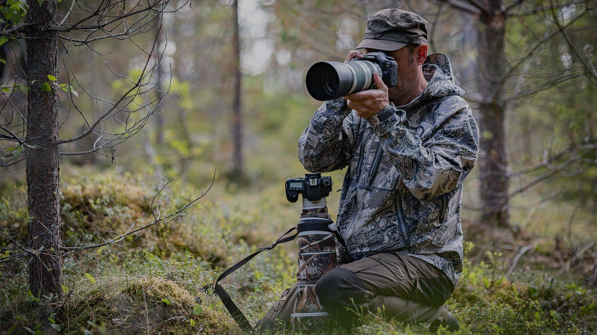 finland wildlife photography fotografo mimetizzato nella taiga