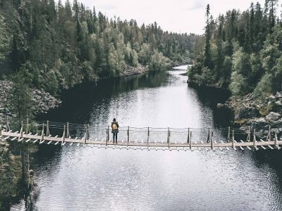 hossa national park river bridge