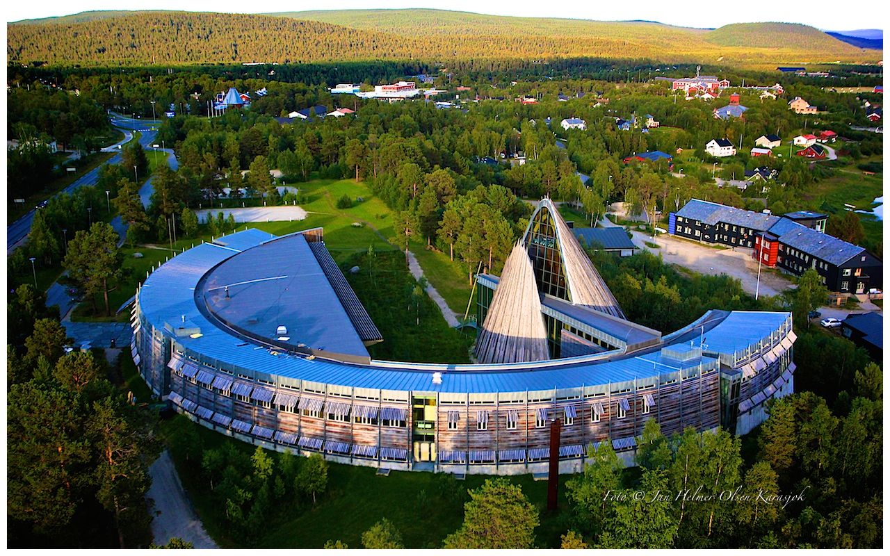 karasjok vista dall'alto di karasjok