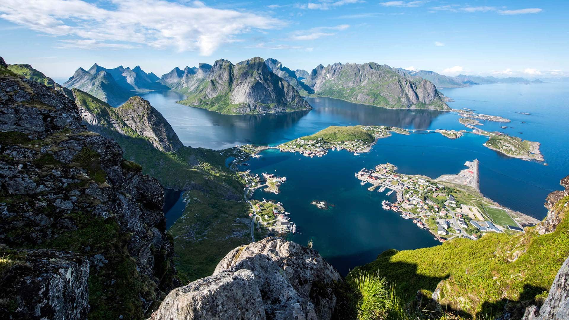 reine reine vista dall'aereo