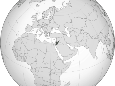 Jordan_(orthographic_projection).svg posizione della giordania sul mappamondo