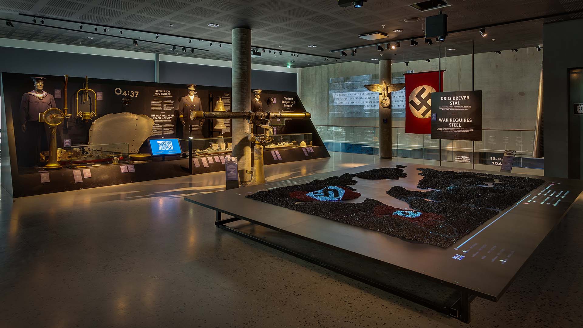 Narvik-Krigsmuseum_1_Exhibiton_Narvik-Krigsmuseum museo della guerra di narvik