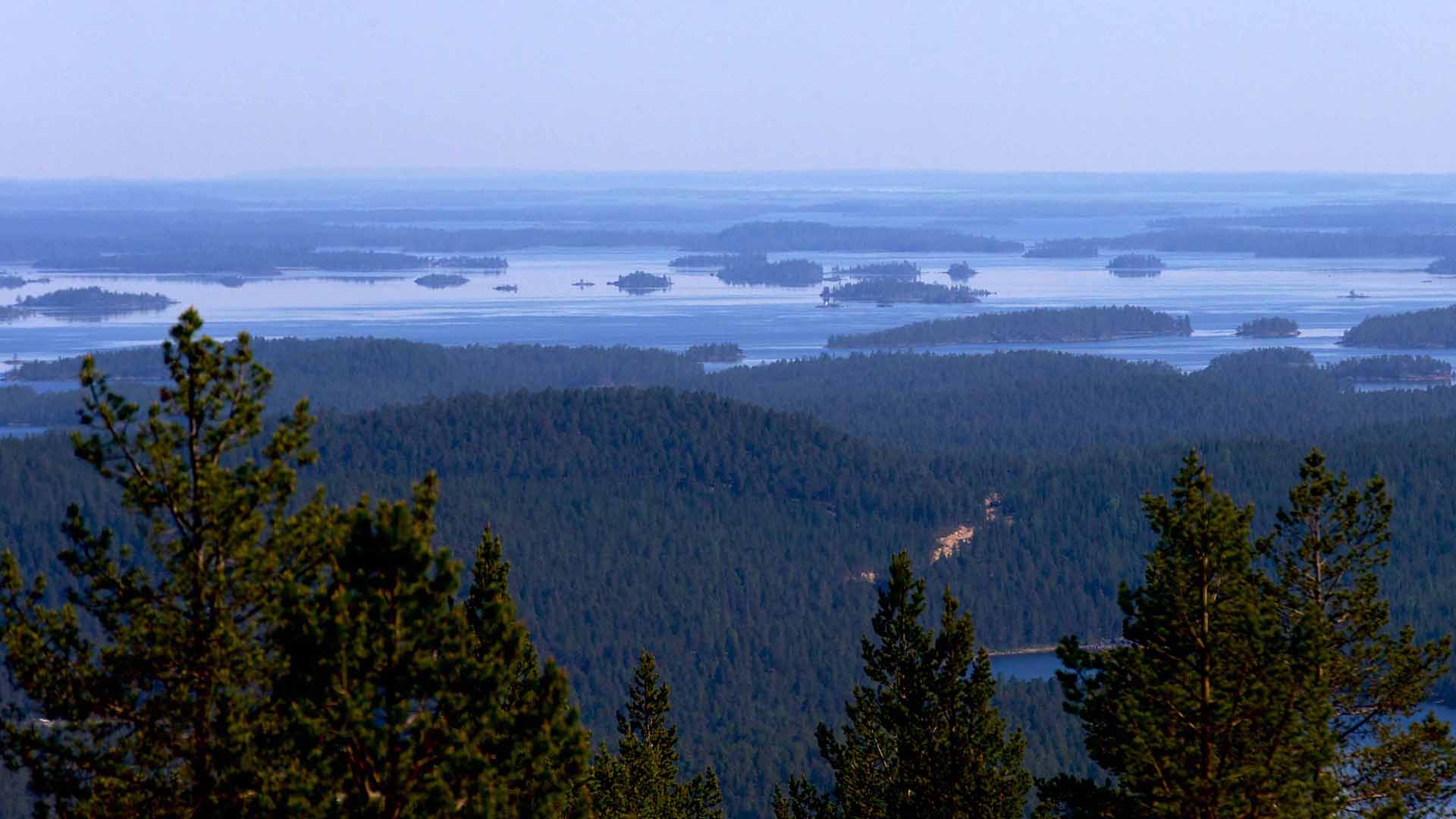 lago inari vista del lago inari dalla collina