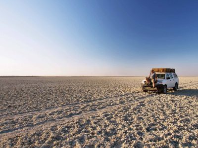 jeep in nata bird sanctuary