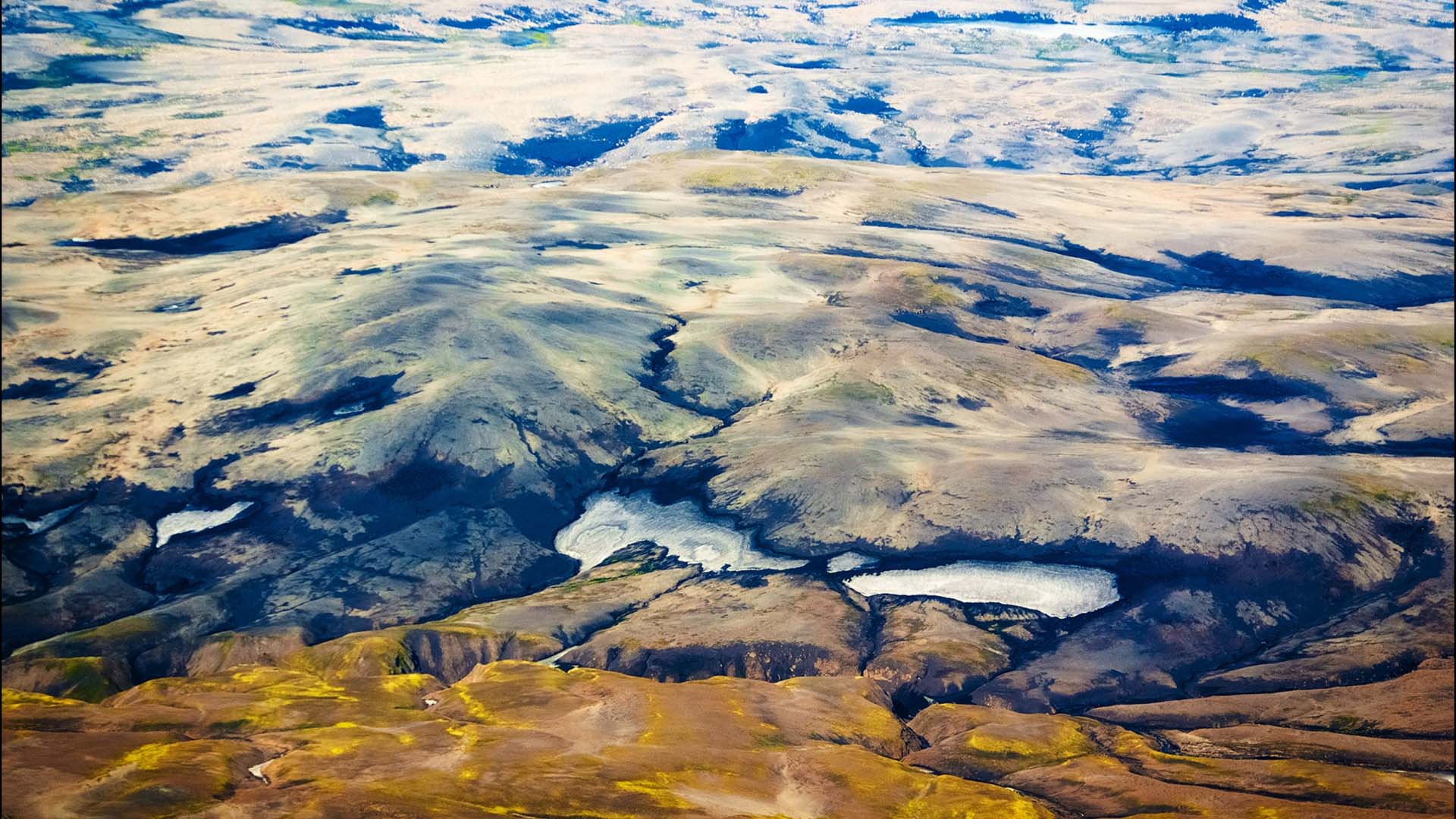 east iceland panorama dall'alto dell'Islanda orientale