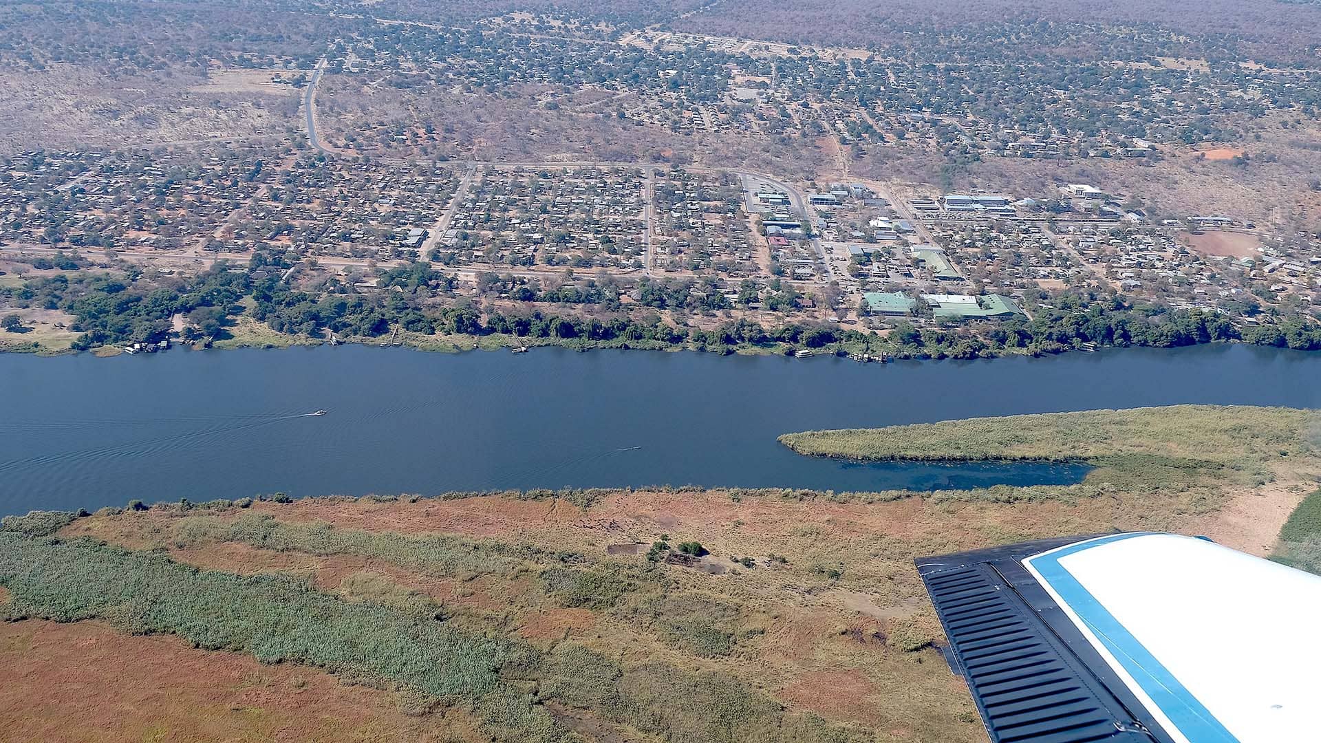 kasane aerial vista dall'aereo di Kasane