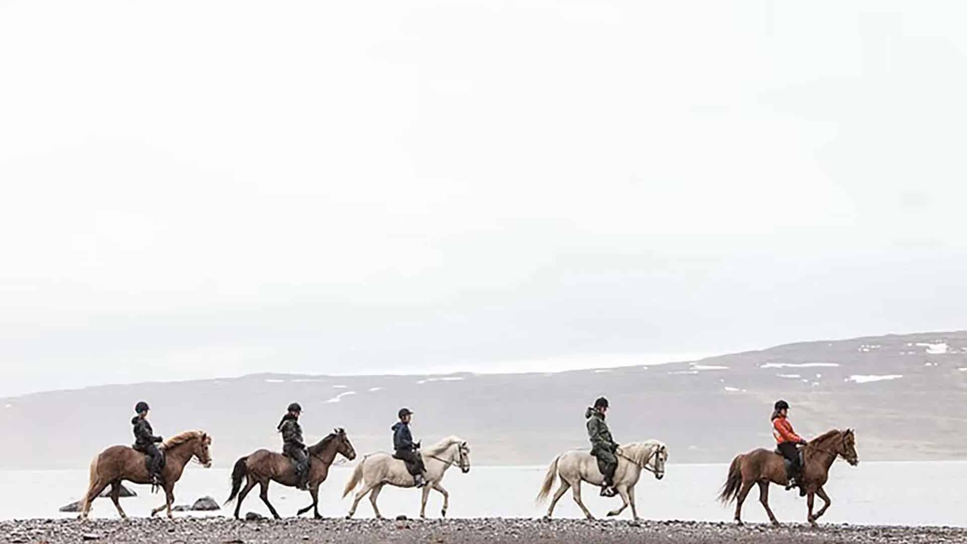 Horse-riding-heydalur a cavallo a heydalur