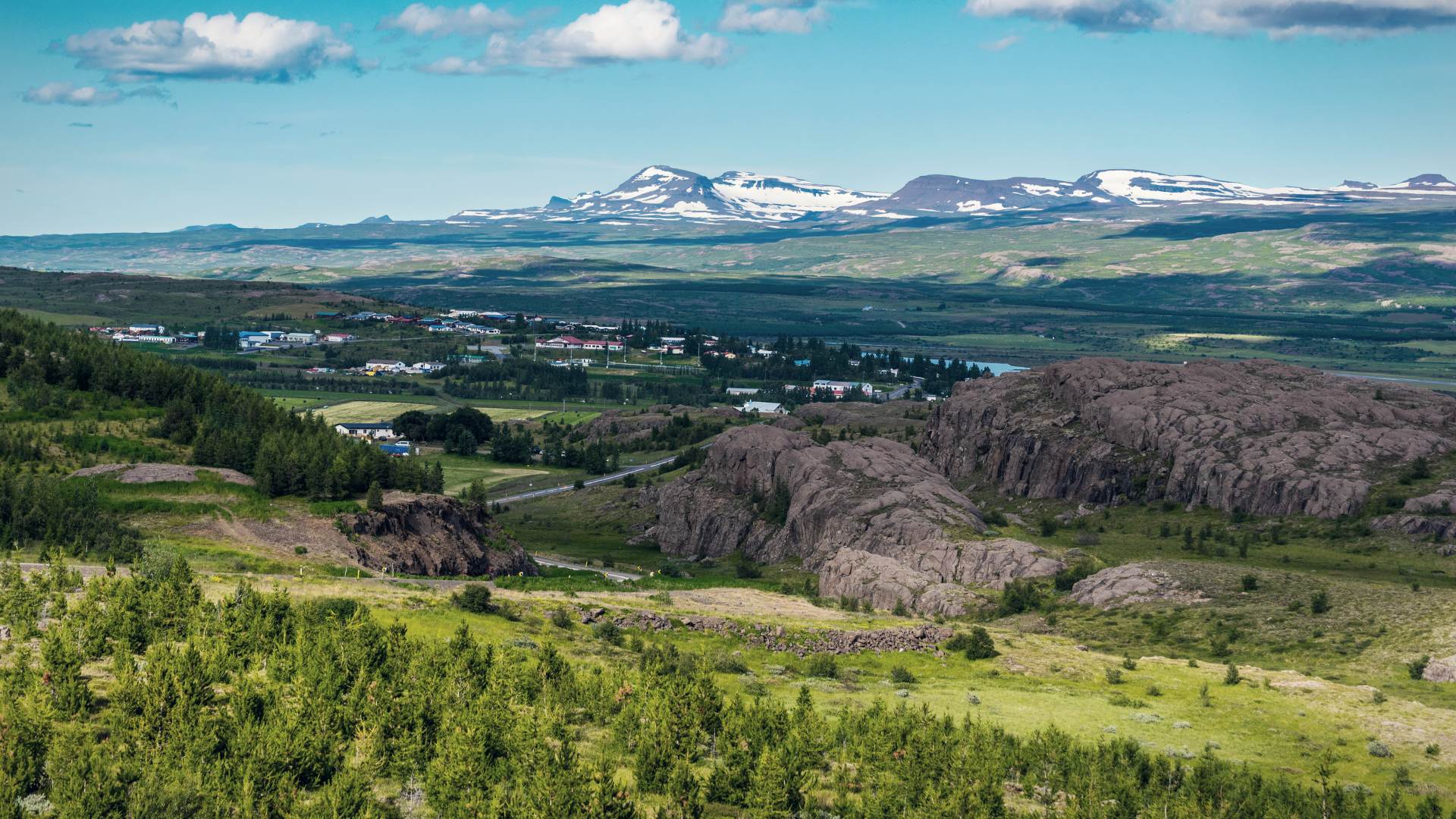 view_over_egilsstadir vista su Egilsstaðir