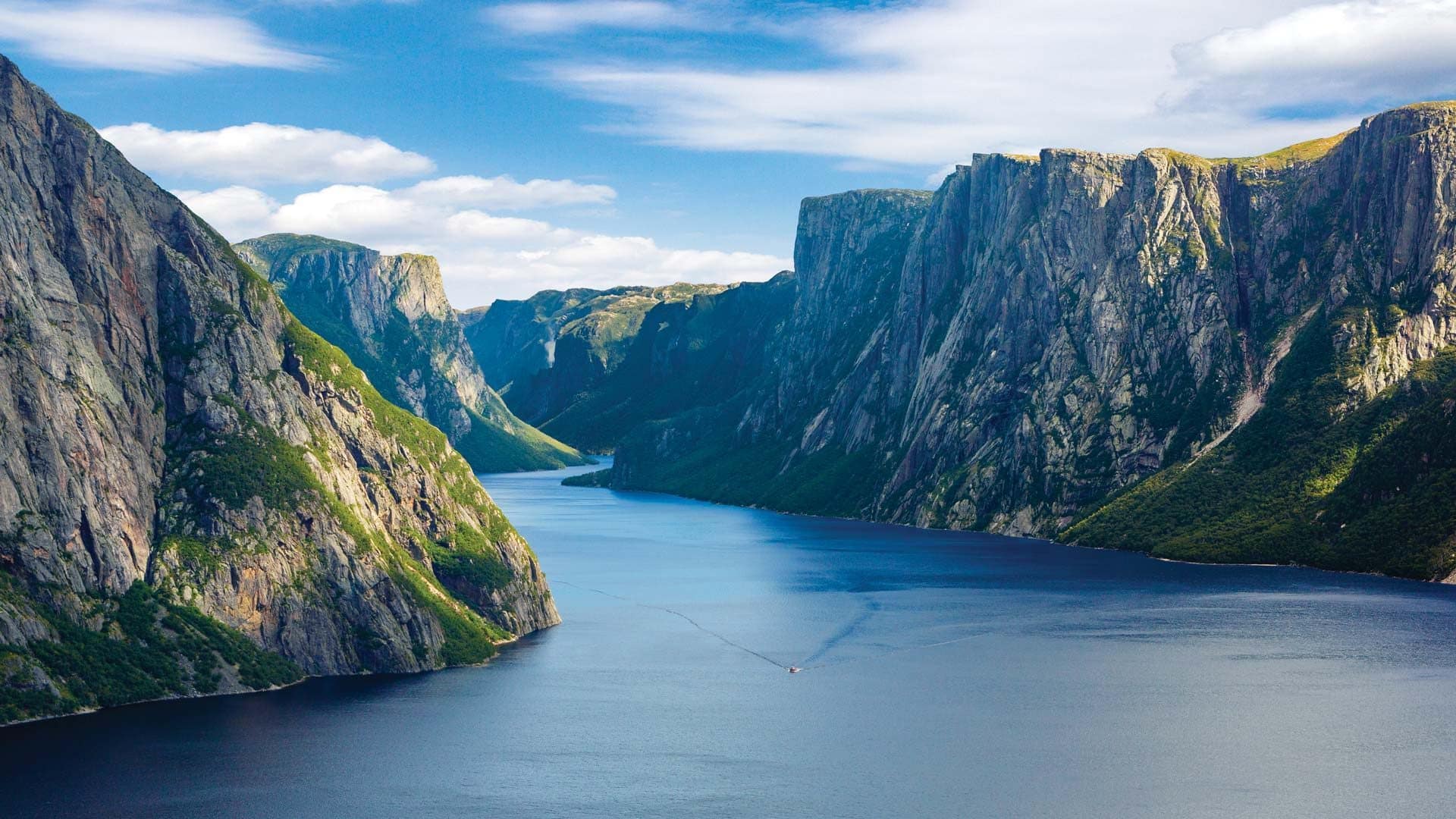 gros morne national park, terranova e labrador, canada fiordo nel Gros Morne National Park